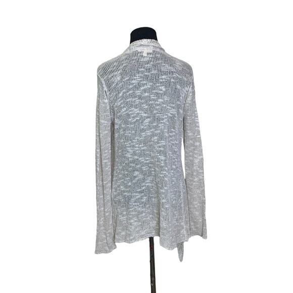 Eileen Fisher beige long sleeves open cardigan size Small - Picture 2 of 12